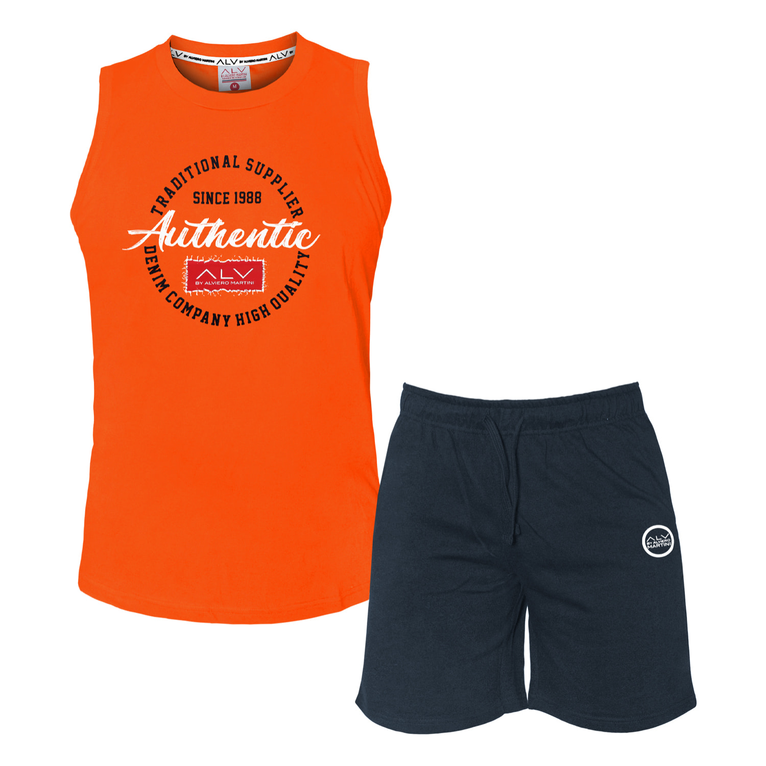 Completo Uomo ALVIERO MARTINI Smanicato Cotone