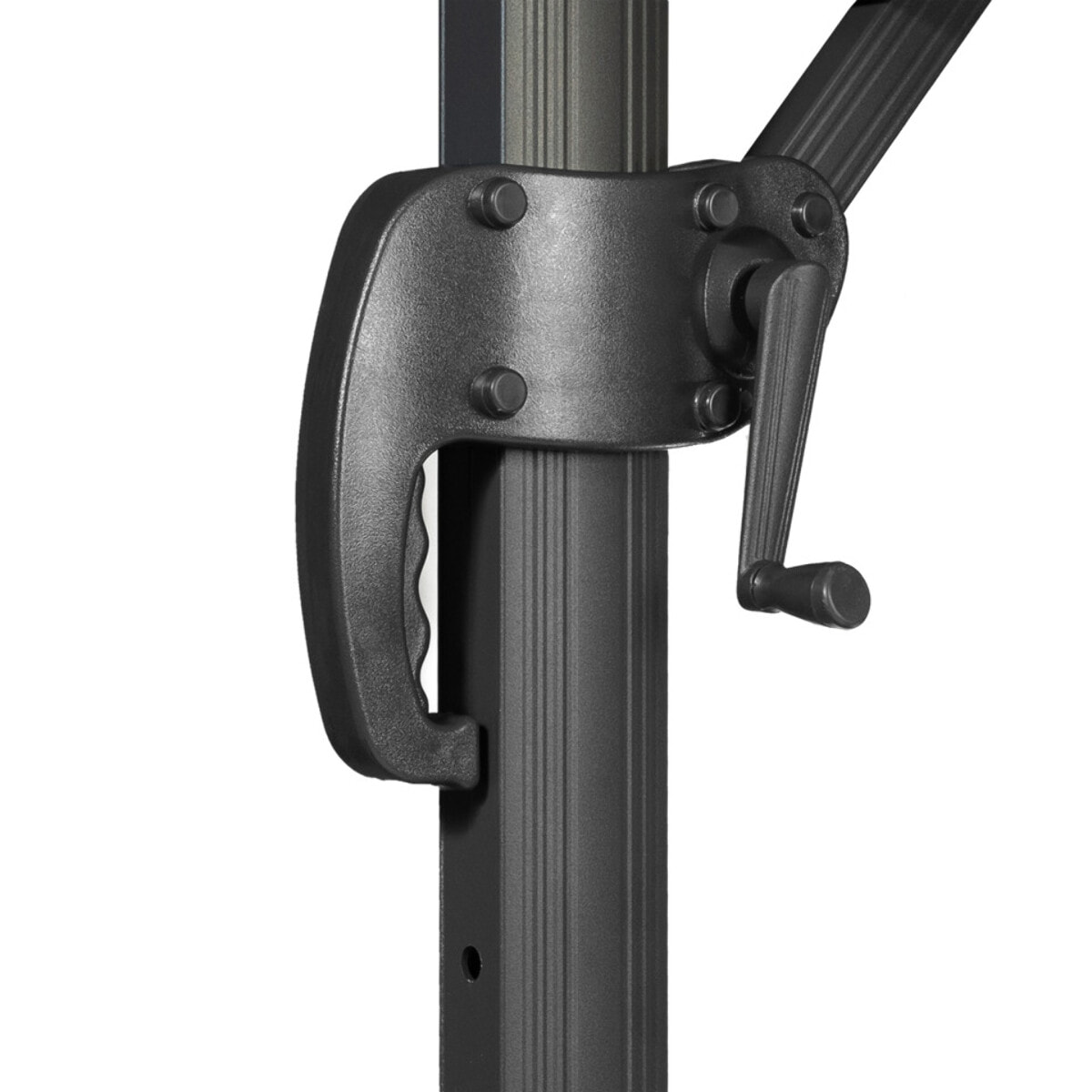 Parasol Sombra 360° carré avec housse de protection - Crème