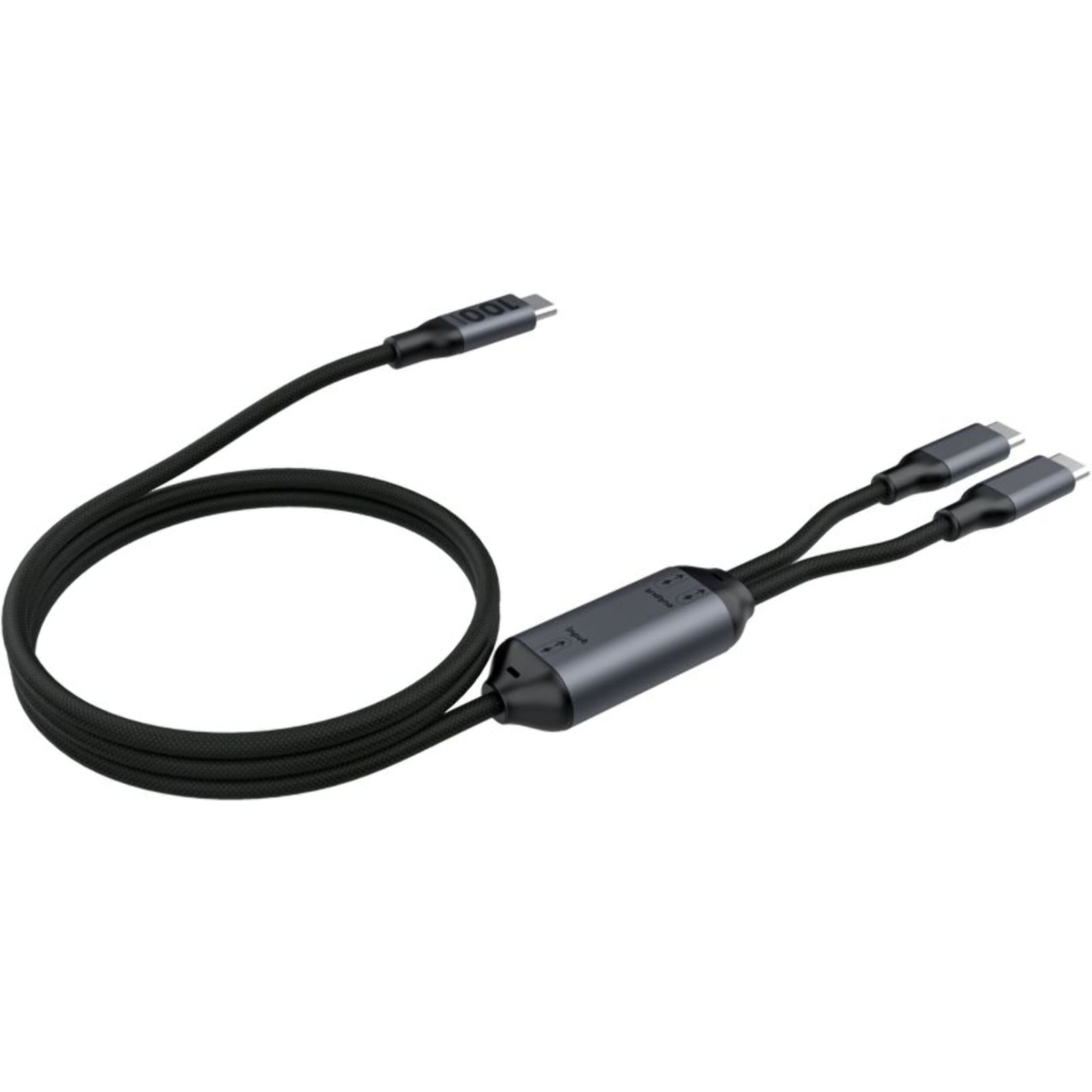 CABLE ESSENTIELB 1.5M 100W 2 en 1 USB-C vers x2 USB-C