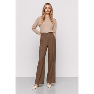 Kocca - Pantaloni sartoriali da donna a gamba larga e vita alta Donna