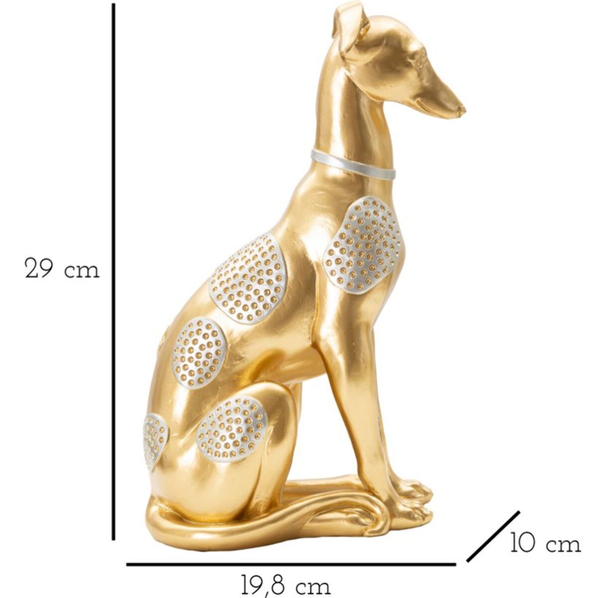 CANE SEDUTO CM 19,8X10X29