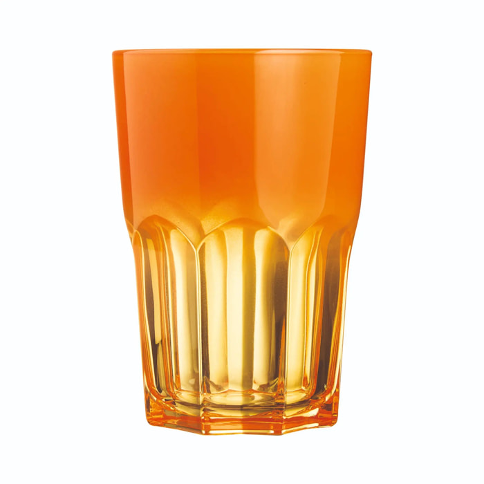 6 vasos de agua 40 cl naranjas Summer Pop - Luminarc