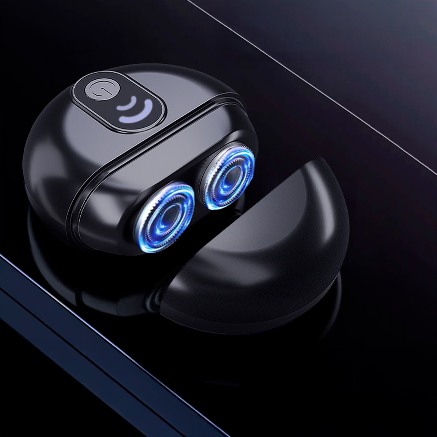 Rasoi elettrico con 2 velocità e coperchio protettivo.