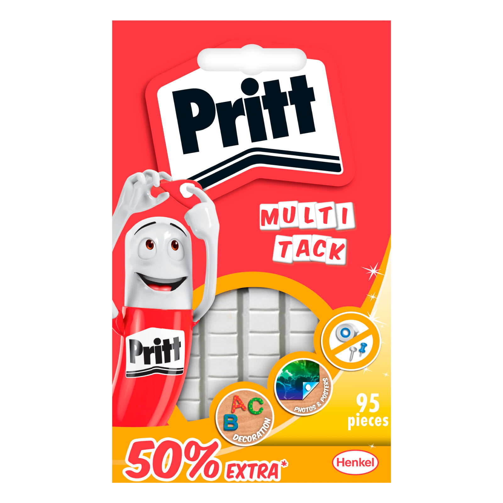 Pritt Multi Tack Gommini Adesivi Pretagliati - Confezione da 95 Pezzi