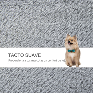 Escaleras para Gatos de 4 Escalones Escaleras para Mascotas Árbol Rascador para Gatos Pequeño con Poste Rascador Bola Colgante 60x40x64 cm Gris