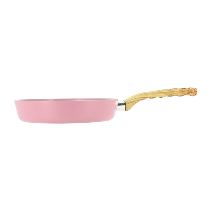 Poêle 20cm en aluminium recyclé lilas - tous feux COLORAMA