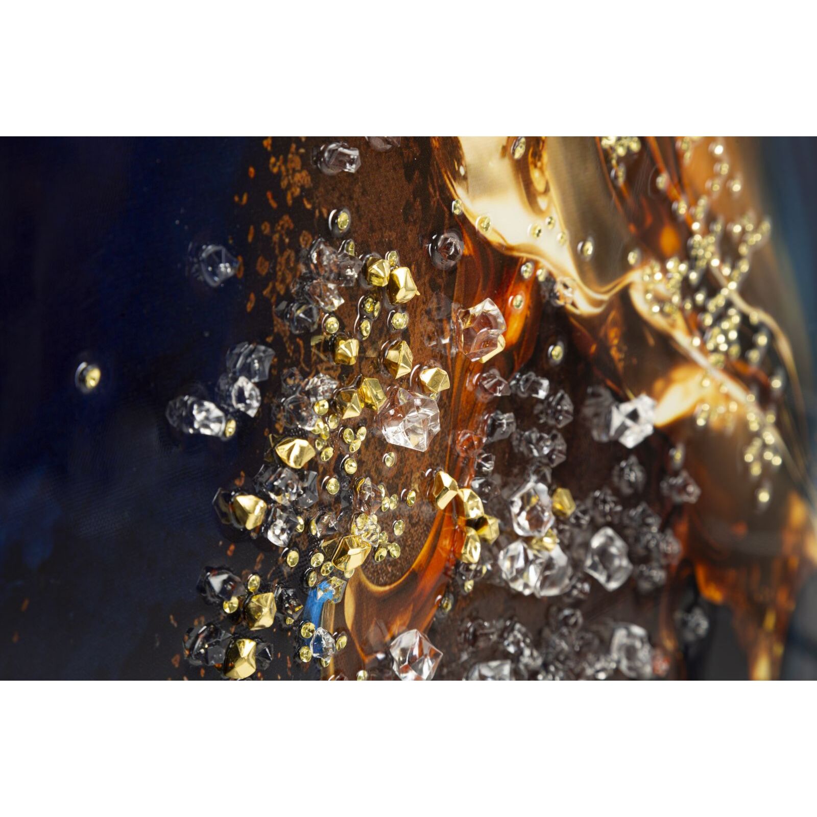 STAMPA SU TELA LACCATA C/CORNICE ANDROMEDA -A- CM 60X4X90