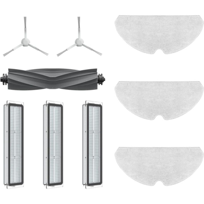 Kit accessoires DREAME Entretien complet robot D10s brosses filtre patin