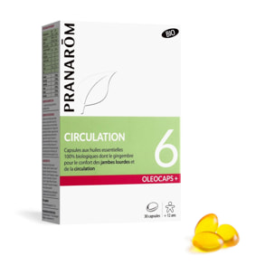 Pranarom - Capsules n°6 - Circulation - Bio - 30 capsules