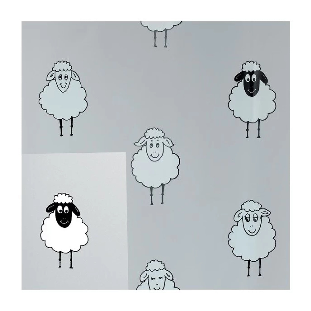 Rideau de douche PEVA LANA 180x200cm Motif Moutons Spirella