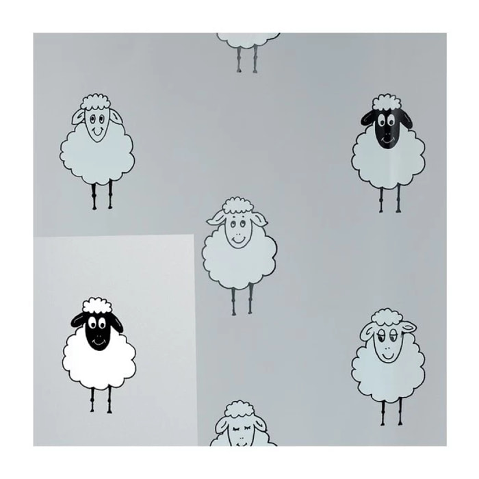 Rideau de douche PEVA LANA 180x200cm Motif Moutons Spirella