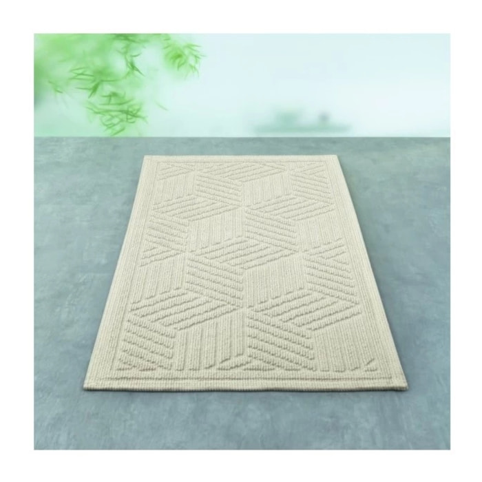 Tapis de bain Coton CUBO 50x80cm Sable Spirella
