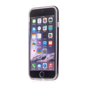 CUSTODIA IN SILICONE CON BORDE METALLICO IP6 PLUS