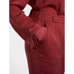 Fiorella Rubino - Pantalón jogger - Burgundy