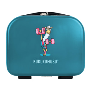 Juego de maletas rígidas con ruedas kukuxumusu 3 piezas color azul