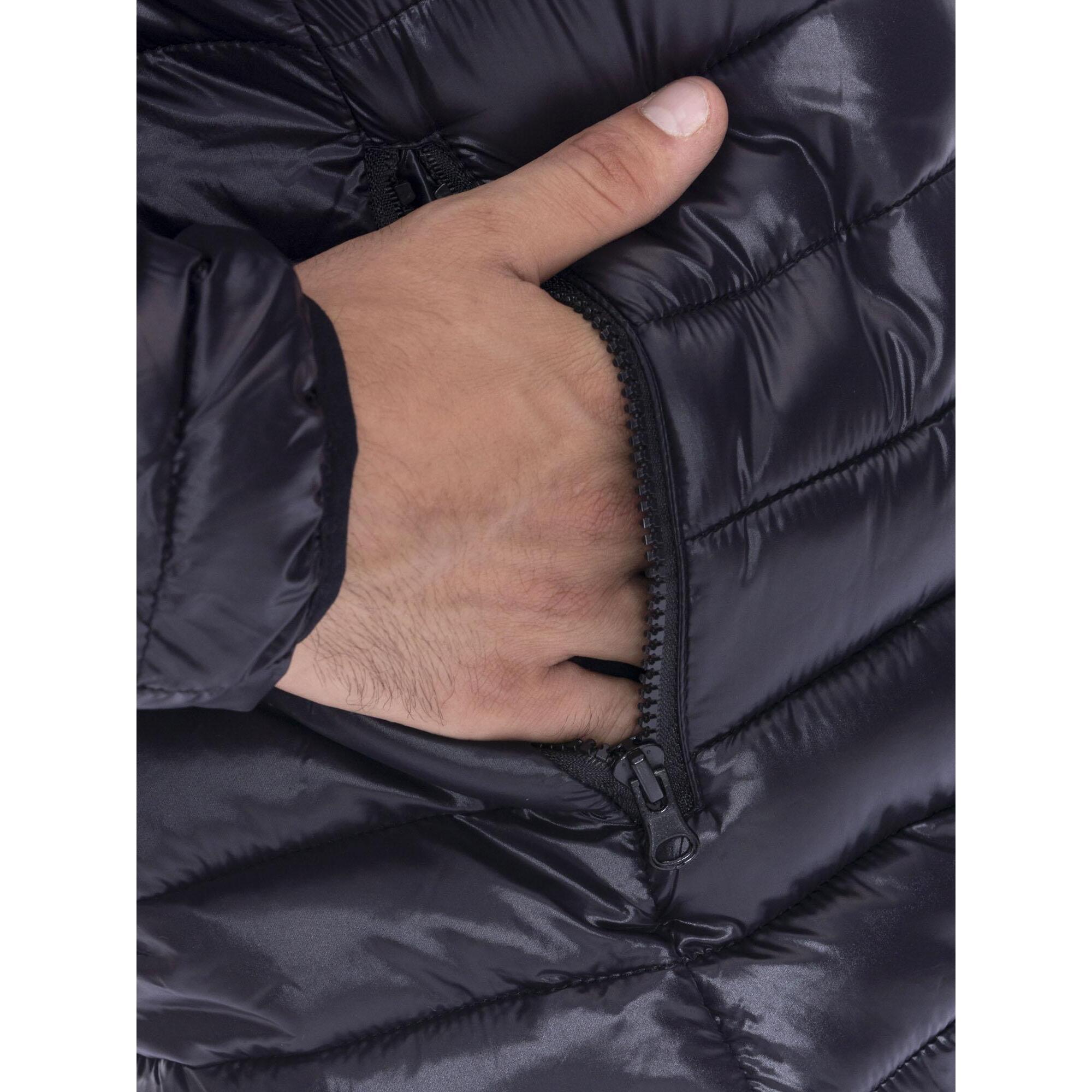 Piumino da uomo con cappuccio e zip Jackets