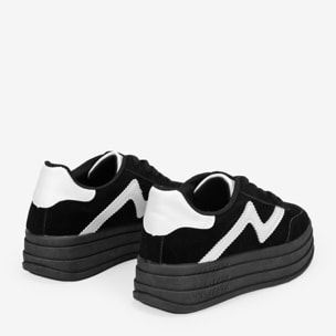 Zapatillas con plataforma negras