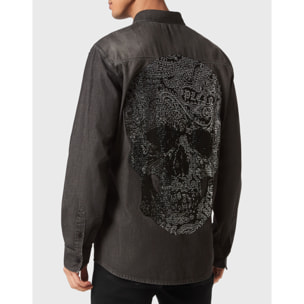 PHILIPP PLEIN Denim Shirt PAISLEY