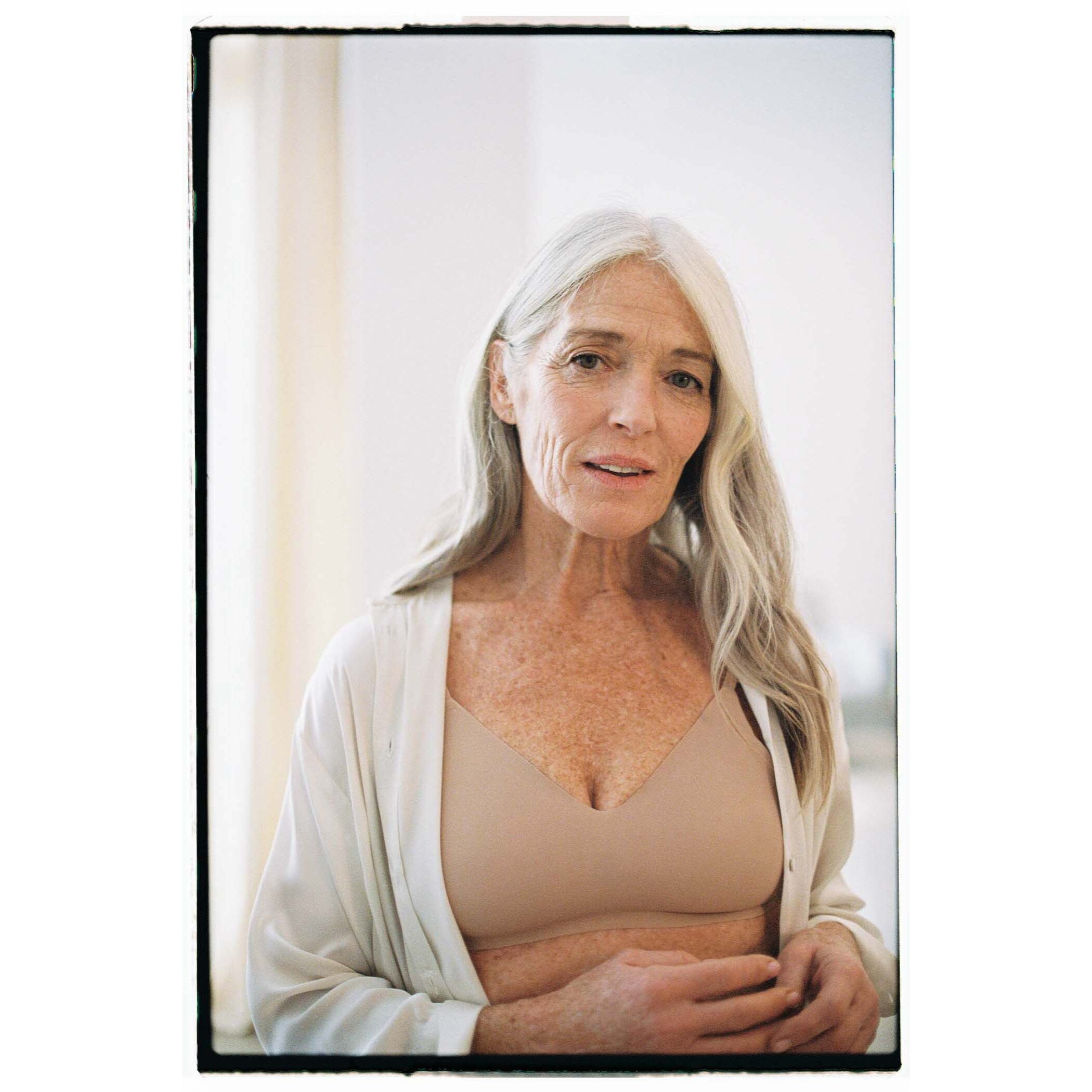 Reggiseno push-up imbottito senza cuciture beige senza ferretto