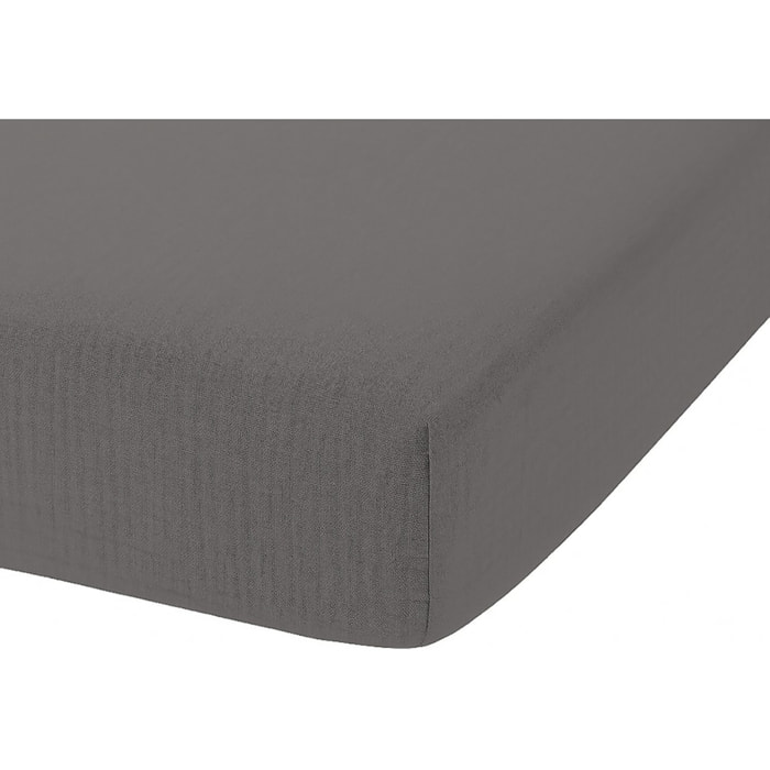 Drap Housse - Bonnet:30cm - 100% gaze De Coton Granit