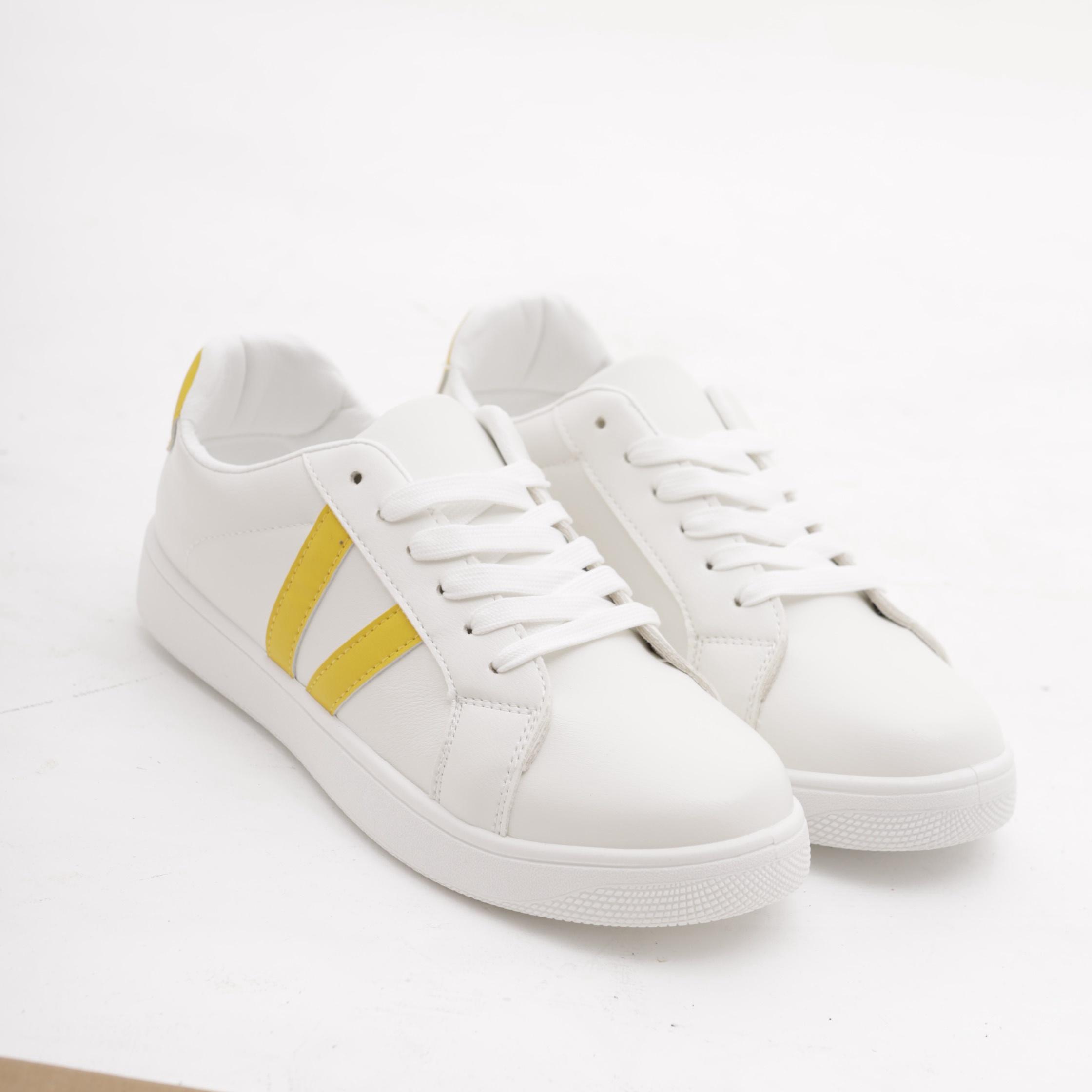 SNEAKERS CHOCOLA' BIANCO E GIALLO