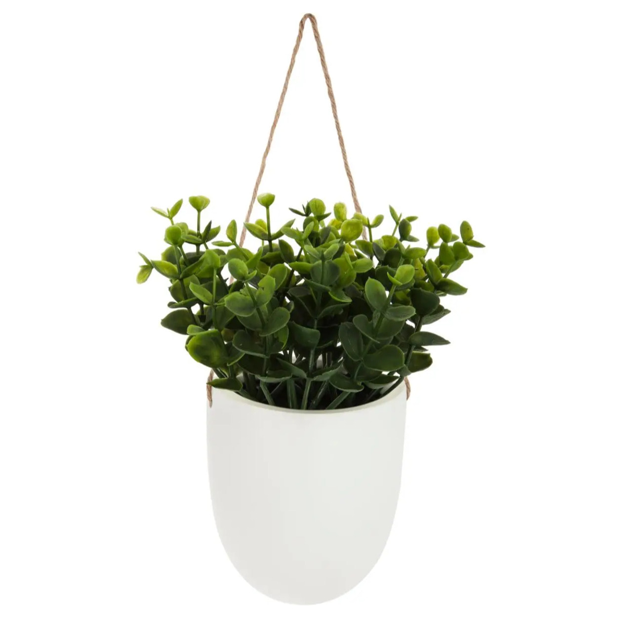 Plante artificielle à suspendre pot céramique H20cm