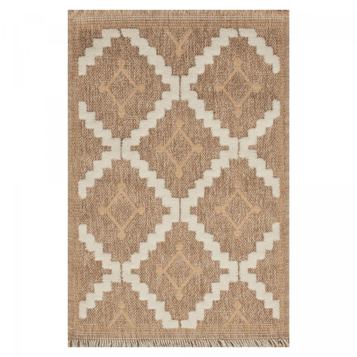 Tapis extérieur tissé kilim rectangle TEBI