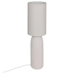Lampadaire droit secteur Keyah gris H111cm