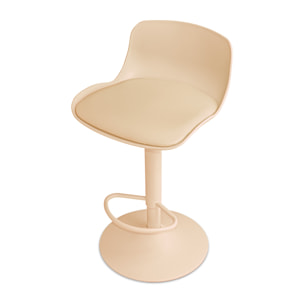 Amsterdam - Coppia di sgabelli regolabili - tortora