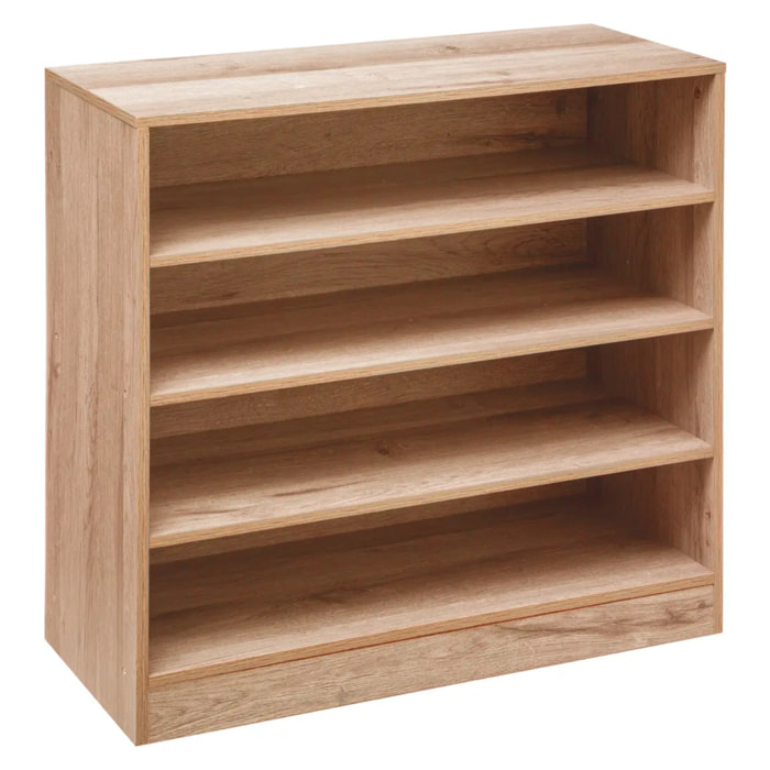 Meuble range-chaussures x13 effet bois naturel