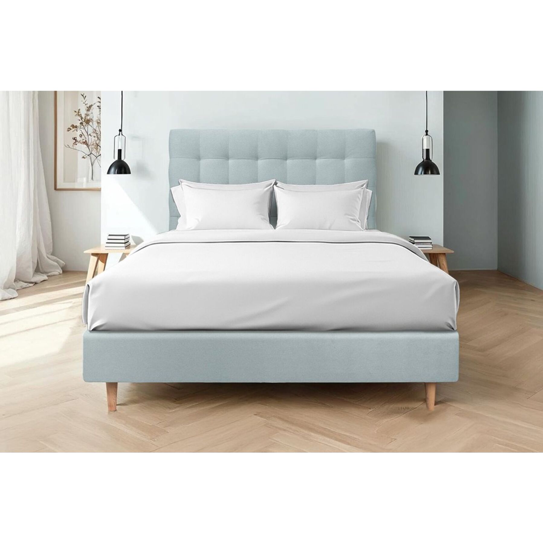 Tete de lit Capitonnée Velours - Rembourrée A poser