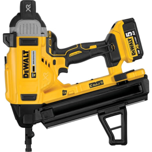 Cloueur XR 18V - béton et acier - DEWALT - avec 2 batteries 18V 5Ah li-ion + chargeur + accessoires + TOUGHSYSTEM - DCN890P2