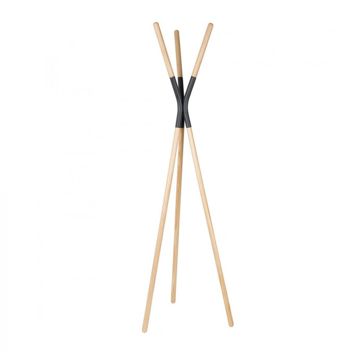 Pinnacle - Porte-manteaux scandinave bois : Couleur - Gris anthracite.