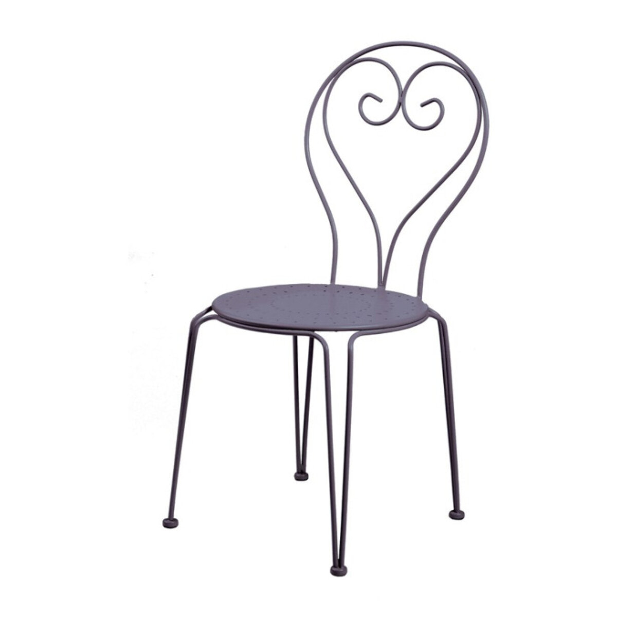 Ensemble table et chaises de jardin  - Anthracite - CASABLANCA