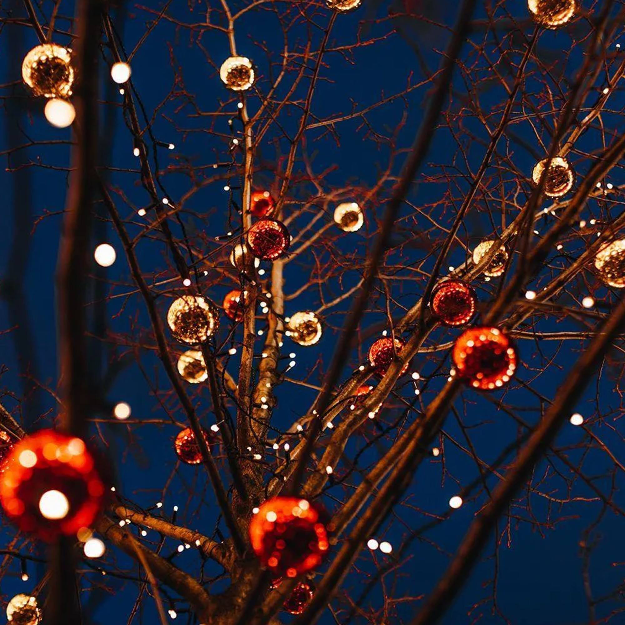 guirnalda de 192 luces led blanco extra cálido con 8 funciones y temporizador - 1,4 metros