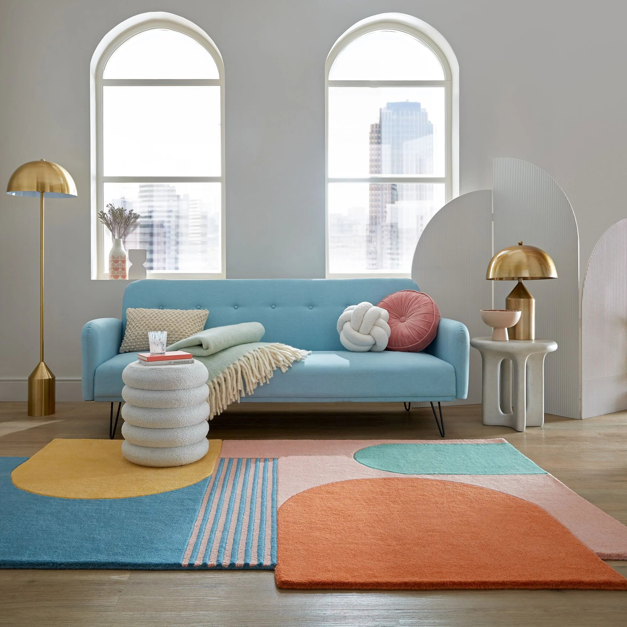Tapis pure laine LOZENGE