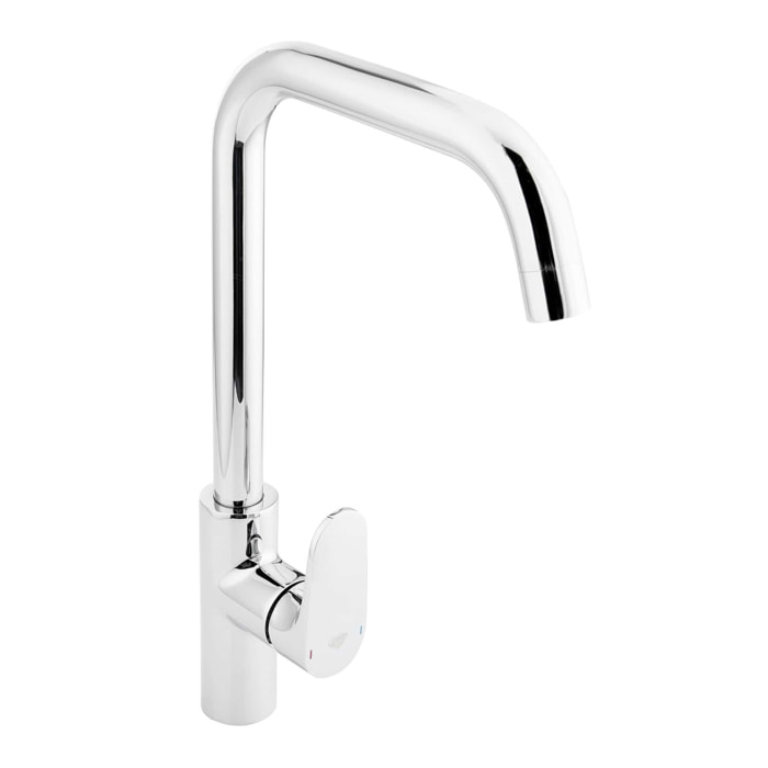 Dark mitigeur de lavabo avec bec pivotant, chrome (SATBSDA280LCR)