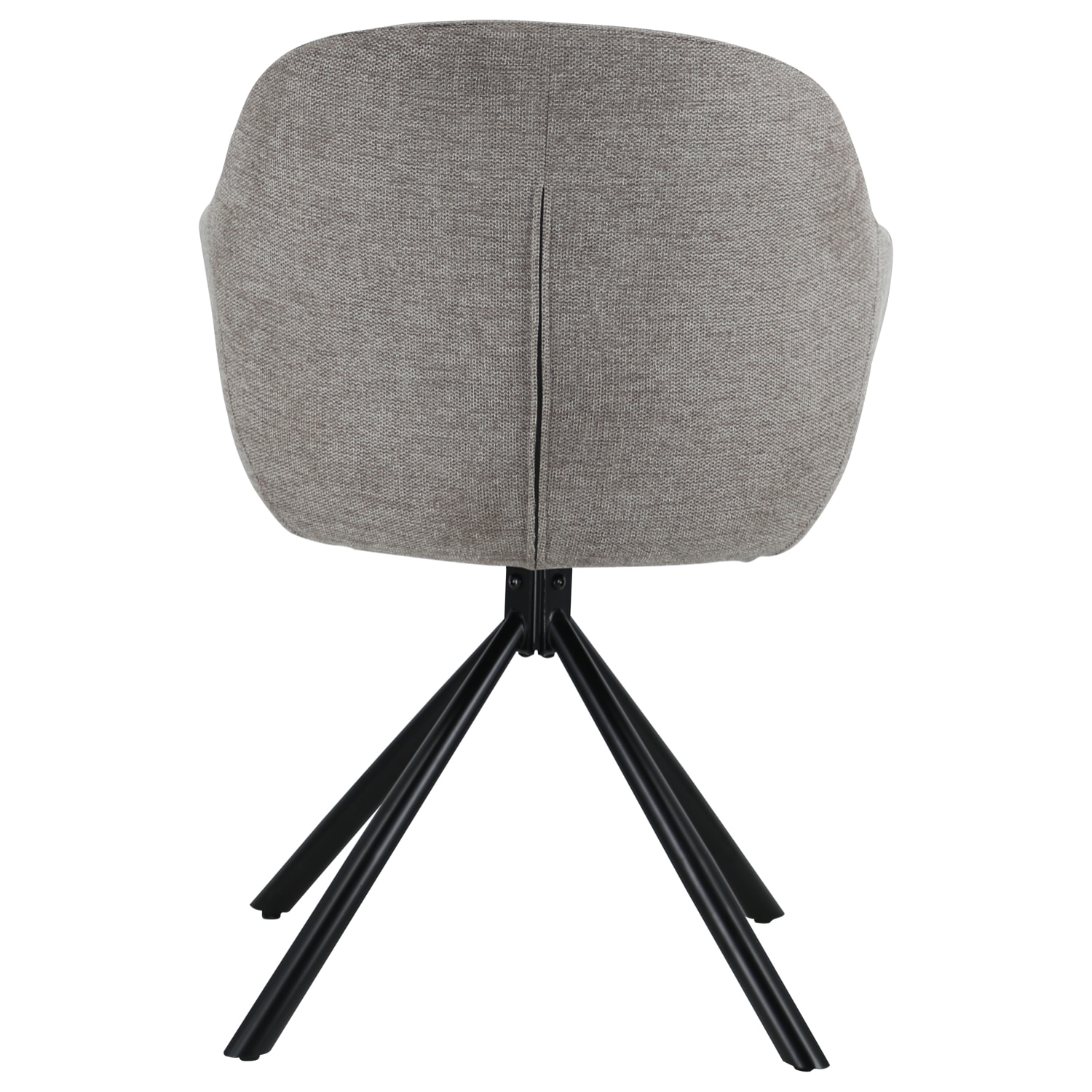Lot de 2 chaises en tissu gris SAFFI