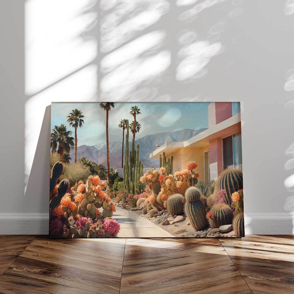 Tableau cactus Cactus sur Palm springs Tableau alu Dibond