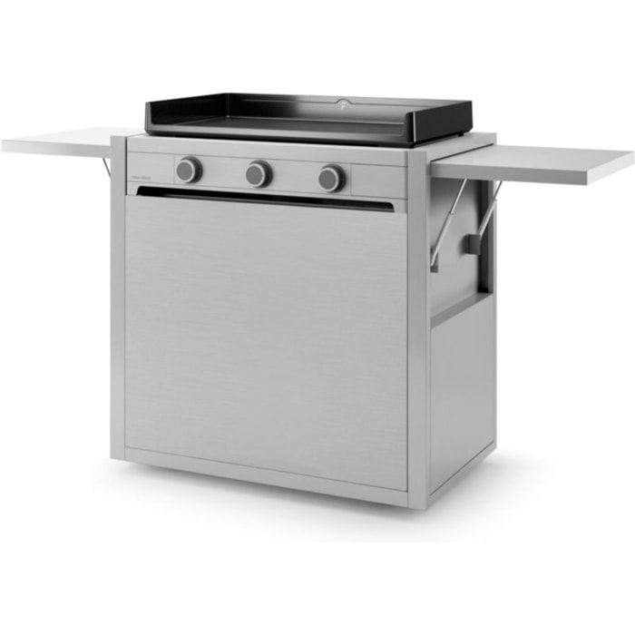 Chariot Plancha FORGE ADOUR CH MIF 75 inox ompatible plancha 75 cm