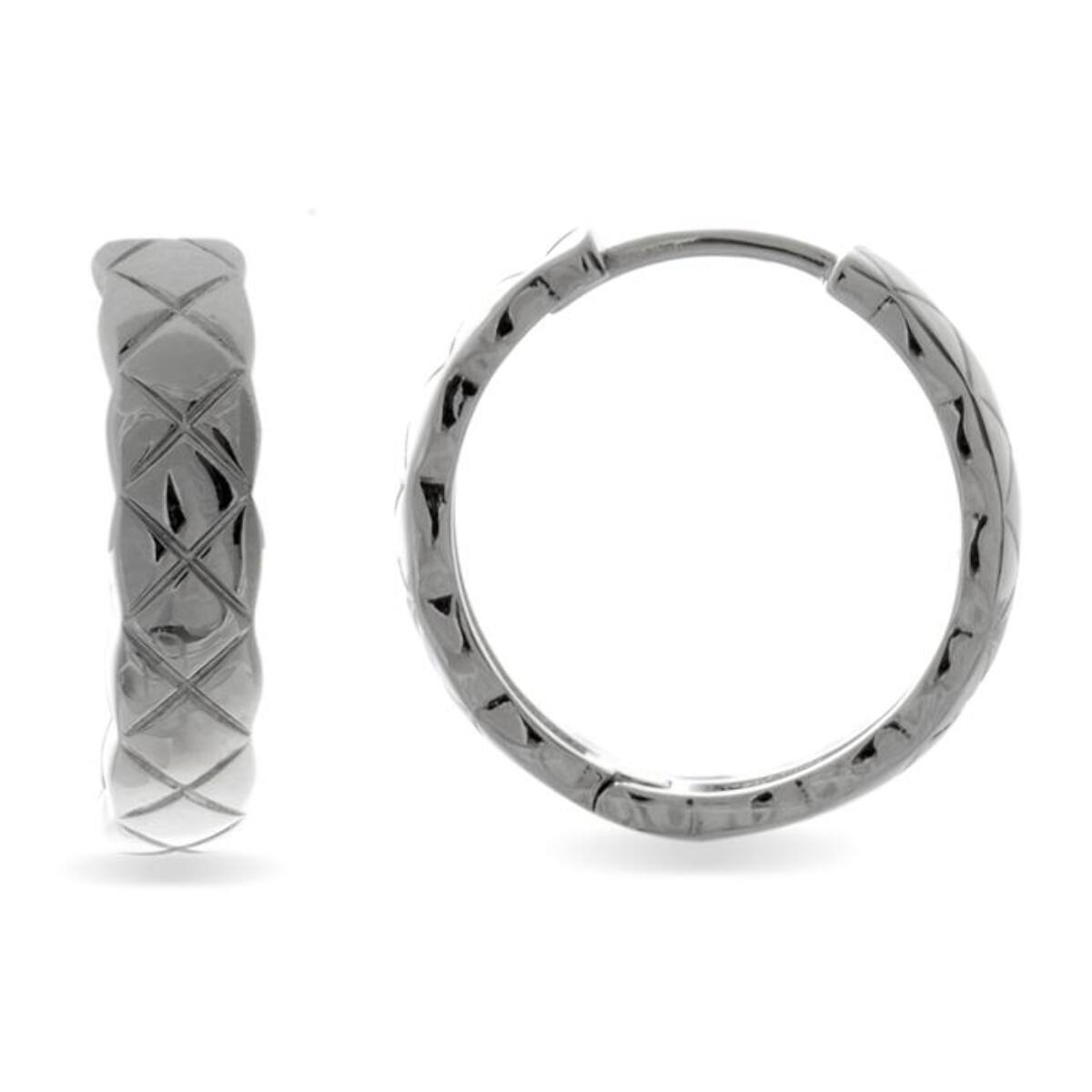 Pendientes Lux by Lux acabados en Rodio