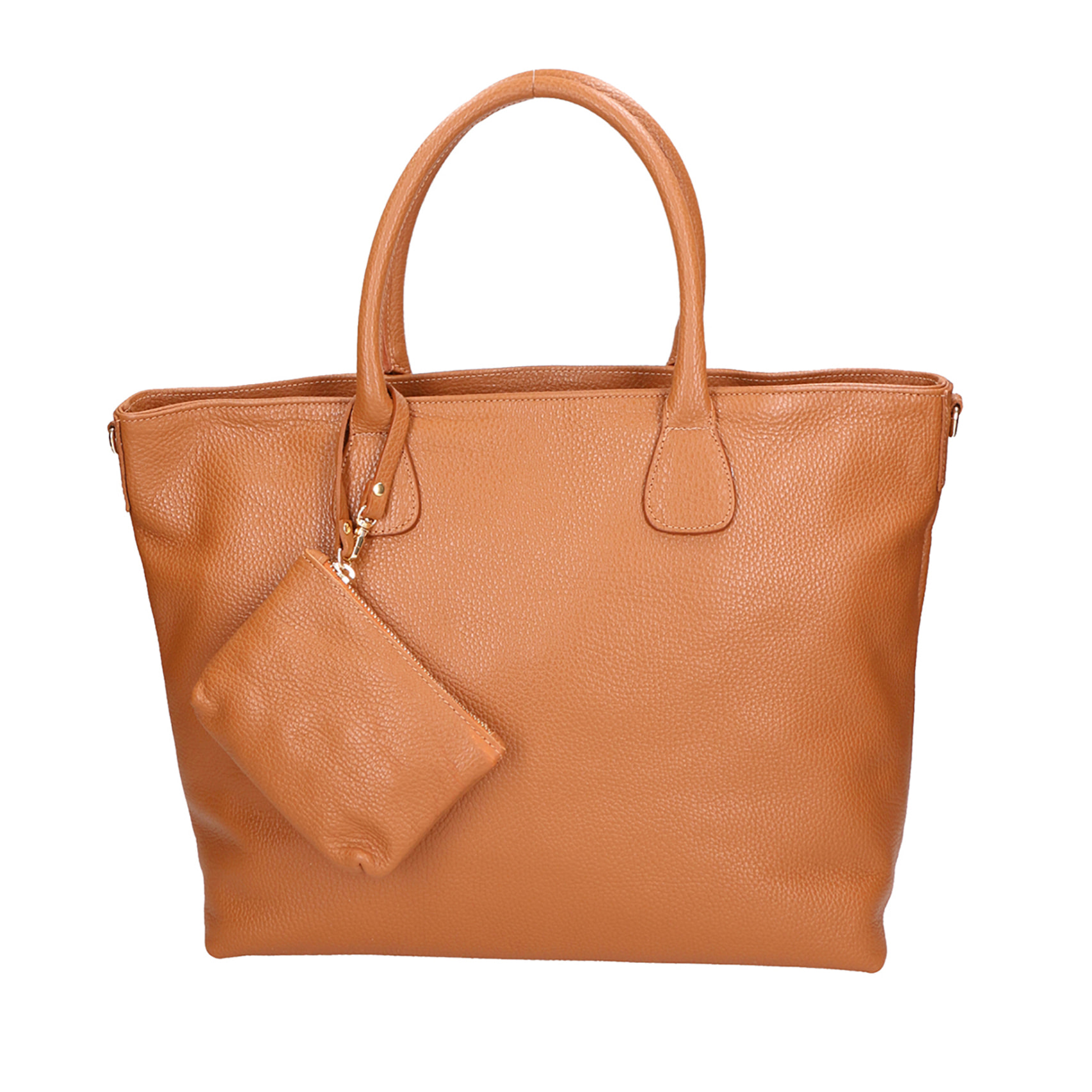 Borsa a spalla da Donna Wladimira in Vera Pelle Made in Italy 43x33x9 cm