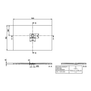 Receveur antidérapant Squaro Infinity quaryl gris anthracite