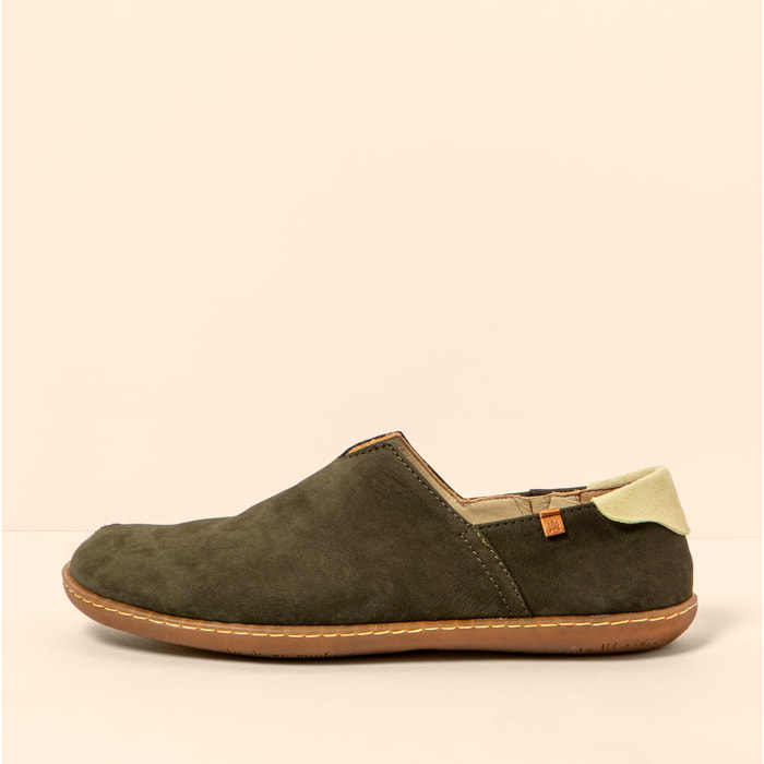 Zapatos N275 NOBUCK LAVADO KAKI/EL VIAJERO color Kaki