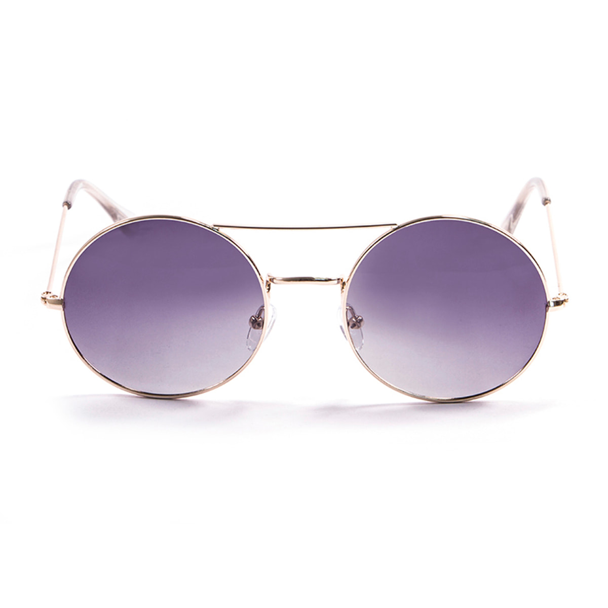 Gafas de sol LENOIR CERCLE - Dorado brillante / Gris degradados