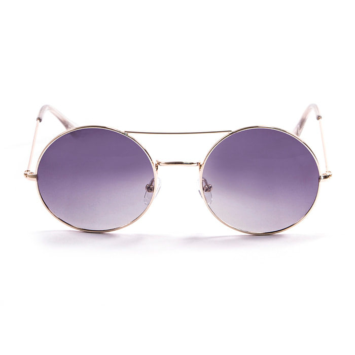 Gafas de sol LENOIR CERCLE - Dorado brillante / Gris degradados