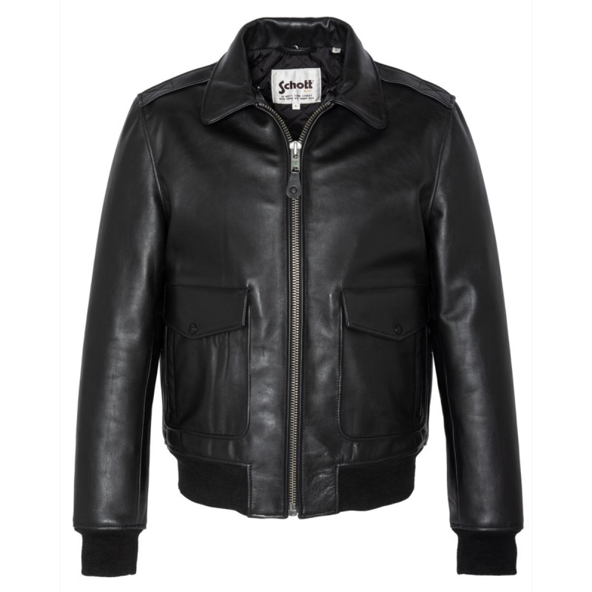 LCFLYW22 PILOT JACKET COW NAKED 184 Nero