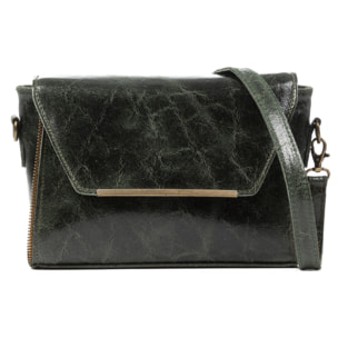 Mariola Borsa a spalla da donna.Vera Pelle Scamosciata Stonewashed