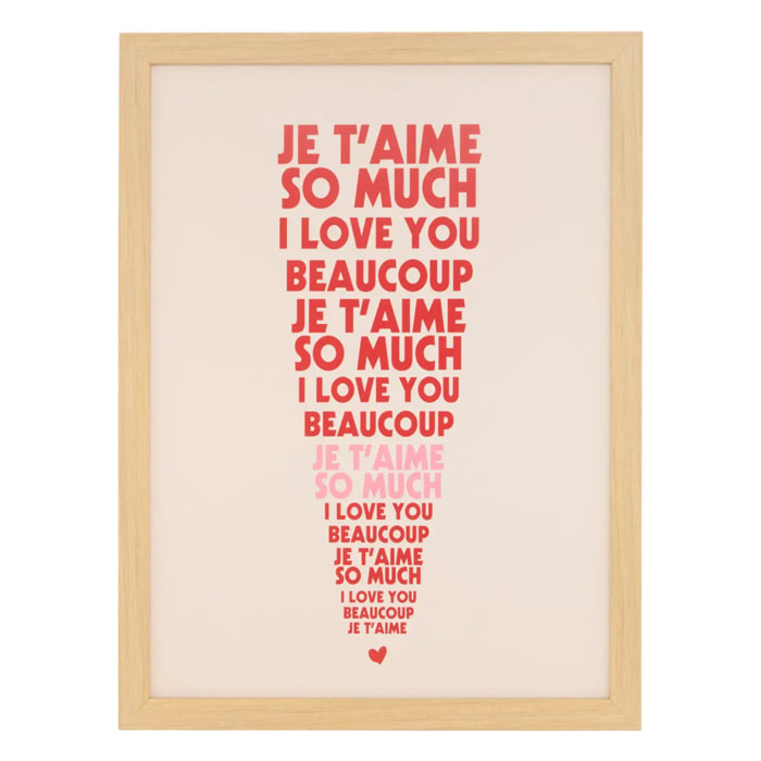Affiche encadrée Carine 30x40cm