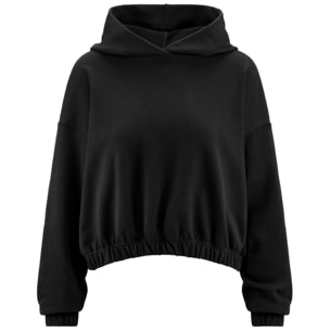 Kappa - Felpe Donna Nero - 222 BANDA 10 VAJOLET